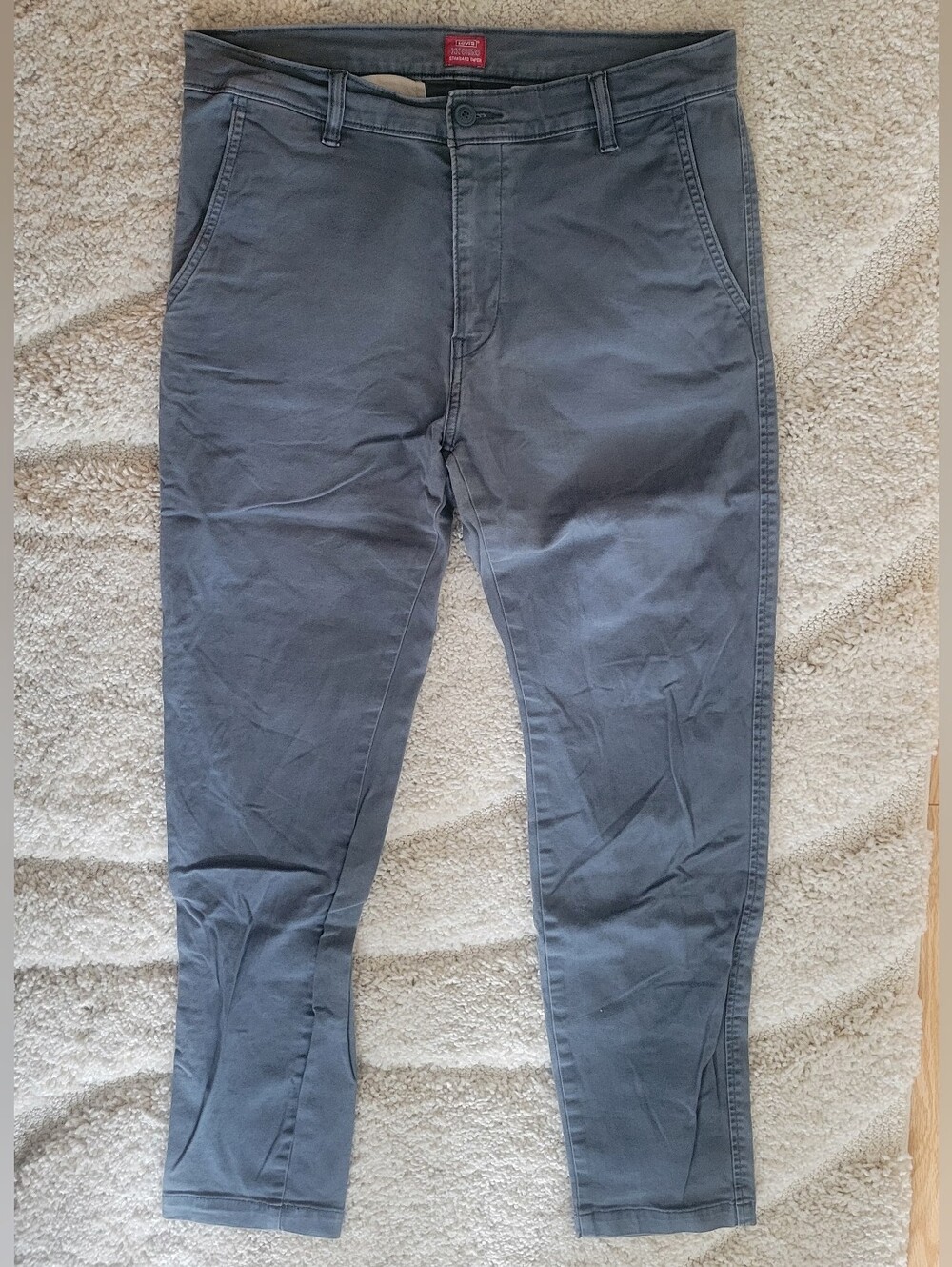 Levi's Men's XX Chino Blue Grey Chinos Standard Taper 32x32